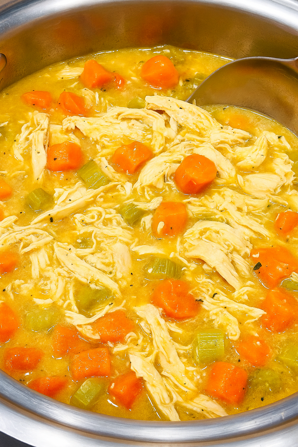 One-Pot Slow Cooker Creamy Chicken & Root Veggie Stew (Gluten-Free, Dairy-Free)