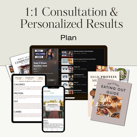 1:1 Consultation & Personalized Results Plan